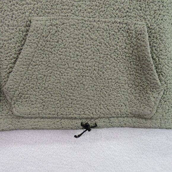 Pink Victoria's Secret Pullover Womens XL Sherpa Fleece Quarter Zip Kangaroo Poc - Picture 3 of 9